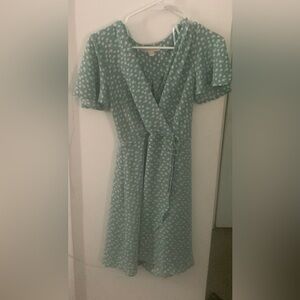Brand: Monteau.       Color:  Teal and white.         Size: Small